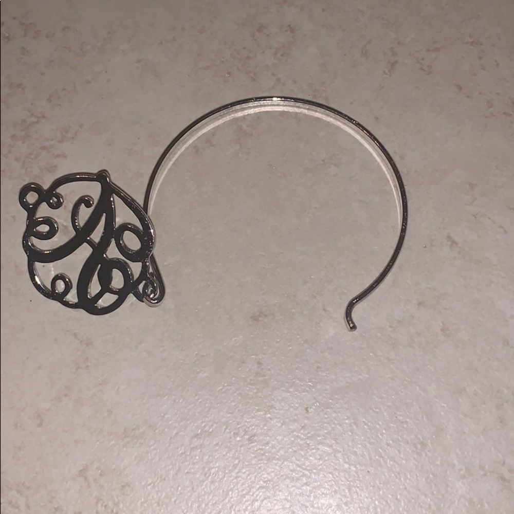 Silver Monogram A Bracelet - Picture 3 of 4